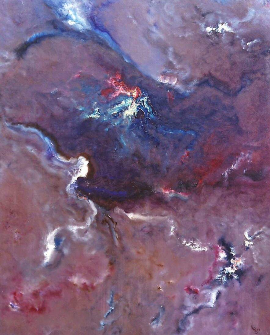 2023, Öl auf Pappe, 100 × 78 cm